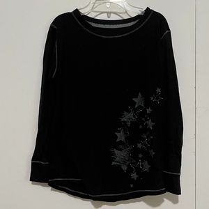 S Faded Glory Top, Grey Star Decals